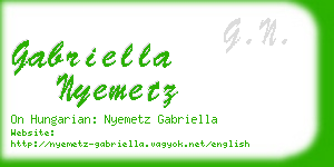 gabriella nyemetz business card